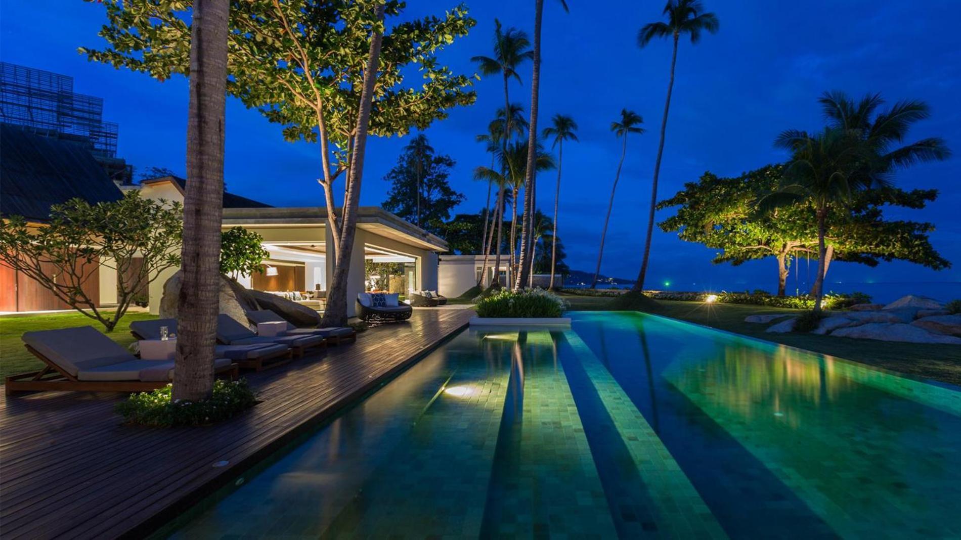 Fashionable Villa Malabar Beachfront 5 Bedrooms Plus 2 Kid'S Bedrooms Laem Sor 외부 사진
